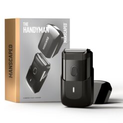 MANSCAPED The Handyman Compact Face Shaver – Portable Men’s Travel Facial Hair Groomer, USB-C Rechargeable Razor