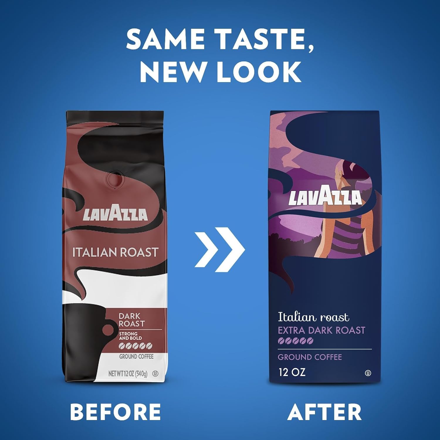 Lavazza Italian Roast Ground Coffee 6 Bags of 12oz, Dark Roast, Intensity 5/5, 100% Arabica, (Pack of 6) - Package May Vary Lavazza Italian Roast Ground Coffee 6 Bags of 12oz, Dark Roast, Intensity 5/5, 100% Arabica, (Pack of 6) - Package May Vary - Image 8