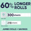 Bamboo Toilet Paper -24 Rolls Of Septic Safe Organic Toilet Paper 3-ply, 300 Sheets Per Roll - PFAs Free, FSC Certified