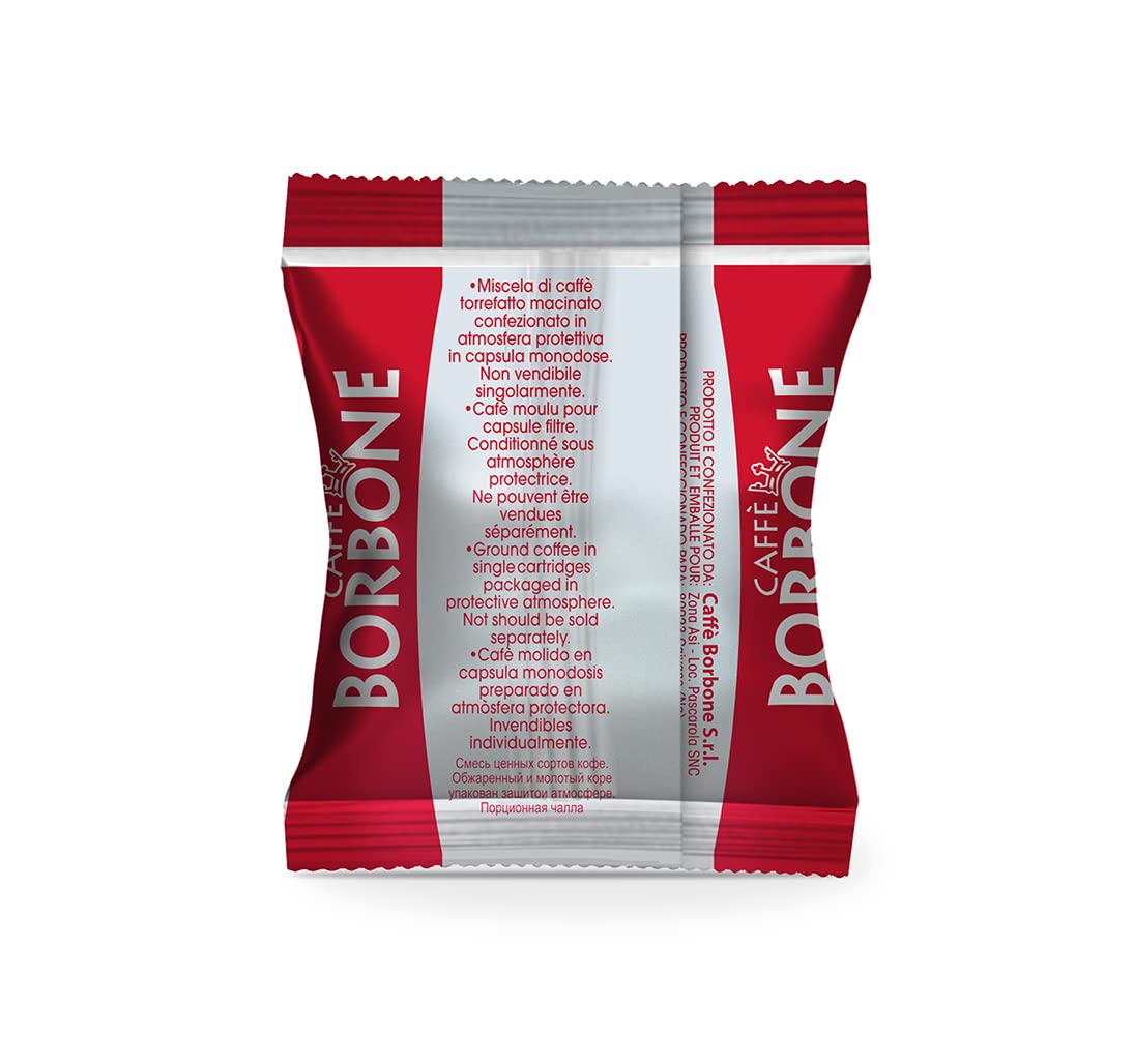 Caffe Borbone Nespresso Compatible Coffee Pods, Red Blend, Medium Roast, Premium Robusta Blend, Strong and Creamy, 100 Count Caffe Borbone Nespresso Compatible Coffee Pods, Red Blend, Medium Roast, Premium Robusta Blend, Strong and Creamy, 100 Count - Image 5