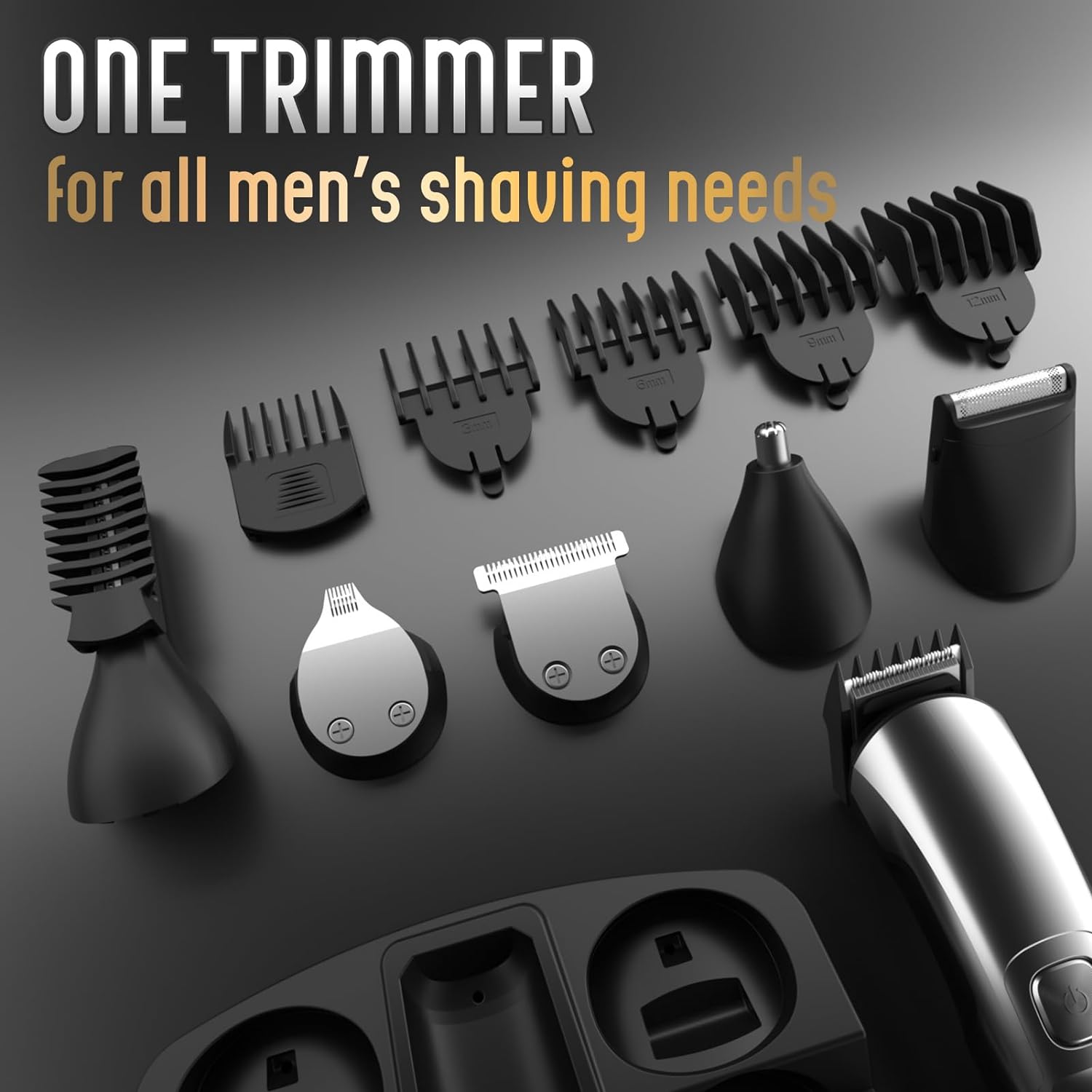 Ufree Beard Trimmer for Men, Waterproof Electric Razor for Nose, Body, Face and Mustache, Cordless Hair Clippers Shavers Ufree Beard Trimmer for Men, Waterproof Electric Razor for Nose, Body, Face and Mustache, Cordless Hair Clippers Shavers - Image 3
