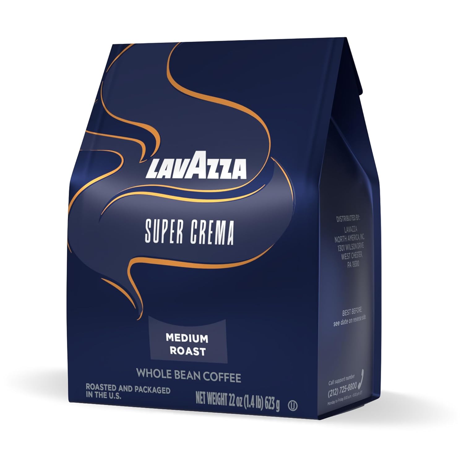 Lavazza Super Crema Whole Bean Coffee, Medium Espresso Roast, Arabica and Robusta Blend, 22 oz Bag (Pack of 6) Lavazza Super Crema Whole Bean Coffee, Medium Espresso Roast, Arabica and Robusta Blend, 22 oz Bag (Pack of 6) - Image 2