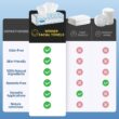 Winner Soft Face Towels, USA Cotton Dry Wipes, 600 Count Unscented Cotton Tissues for Sensitive Skin, 6 Pack