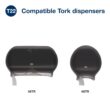 Tork Jumbo Toilet Paper Roll White T22, Universal, 2-ply, 12 x 1000', TJ0922A