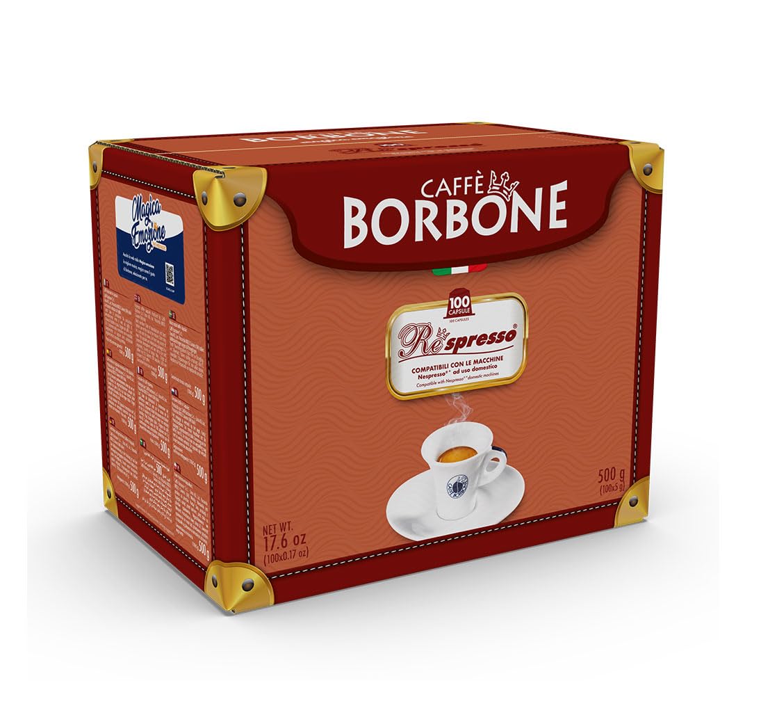 Caffe Borbone Nespresso Compatible Coffee Pods, Red Blend, Medium Roast, Premium Robusta Blend, Strong and Creamy, 100 Count Caffe Borbone Nespresso Compatible Coffee Pods, Red Blend, Medium Roast, Premium Robusta Blend, Strong and Creamy, 100 Count - Image 4