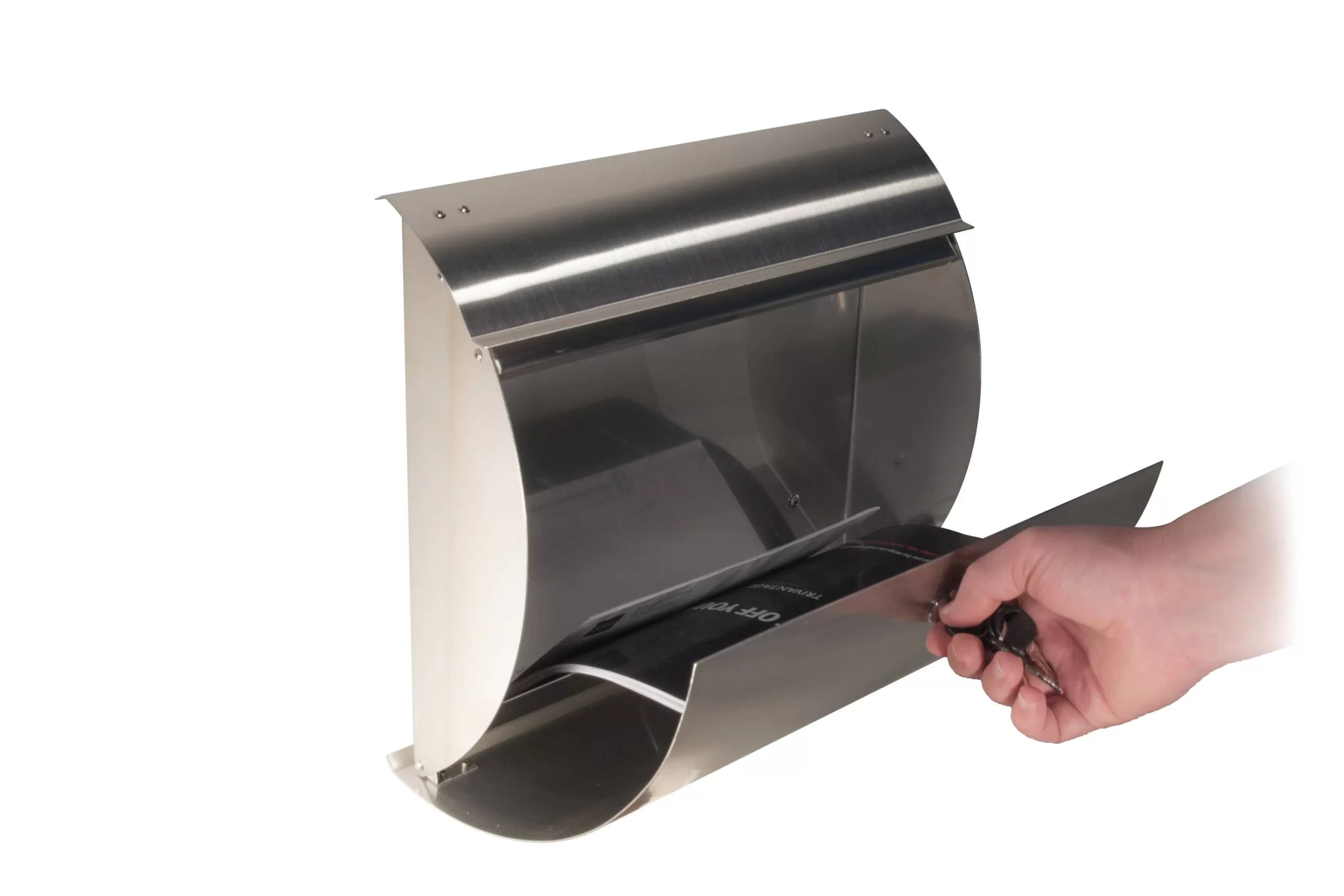Spira Mailbox Spira Locking Metal Standard Mailbox Stainless steel Spira Mailbox Spira Locking Metal Standard Mailbox Stainless steel - Image 2