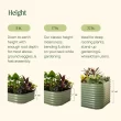 Vego Garden 42-Inches W x 78-Inches L x 32-Inches H British Green Metal Raised Garden Bed Vego Garden 42-Inches W x 78-Inches L x 32-Inches H British Green Metal Raised Garden Bed