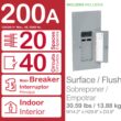 Square D 200 -Amp 20 -Spaces 40 -Circuit Indoor Convertible main lug Plug-On Neutral Load Center (Value Pack)