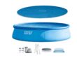 Intex 18-Feet x 18-Feet x 48-Inches Inflatable top ring Round Above-Ground Pool with Filter Pump with Pool Cover