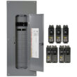 Square D Homeline 200 -Amp 40 -Spaces 80 -Circuit Indoor Main breaker Plug-On Neutral Load Center (Value Pack)