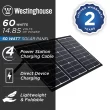 Westinghouse Lightweight Phone Power Station Charger RV/Camping 41.5-in x 18-in x 1-in 60-Watt Portable Solar Panel Westinghouse Lightweight Phone Power Station Charger RV/Camping 41.5-in x 18-in x 1-in 60-Watt Portable Solar Panel