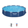Bestway 12-Feet x 12-Feet x 30-Inches Steel wall panels Round Above-Ground Pool with Filter Pump