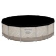 Bestway 13-Feet x 13-Feet x 42-Inches Steel wall panels Round Above-Ground Pool with Filter Pump with Pool Cover with Ladder