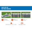 Bestway 18-Feet x 18.01-Feet x 48-Inches Steel wall panels Round Above-Ground Pool with Filter Pump with Pool Cover with Ladder
