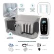 Wave 130 Jet 6 -Person Inflatable Square Hot Tub (Cover Included)