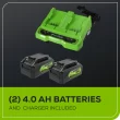 Greenworks 3-in-1 24-volt 520-CFM 240-MPH Battery Handheld Leaf Blower 4 Ah (Battery and Charger Included)