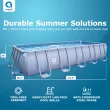 JLeisure 17.72-Feet x 8.2-Feet x 39.37-Inches Metal frame Rectangle Above-Ground Pool