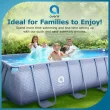 JLeisure 17.72-Feet x 8.2-Feet x 39.37-Inches Metal frame Rectangle Above-Ground Pool