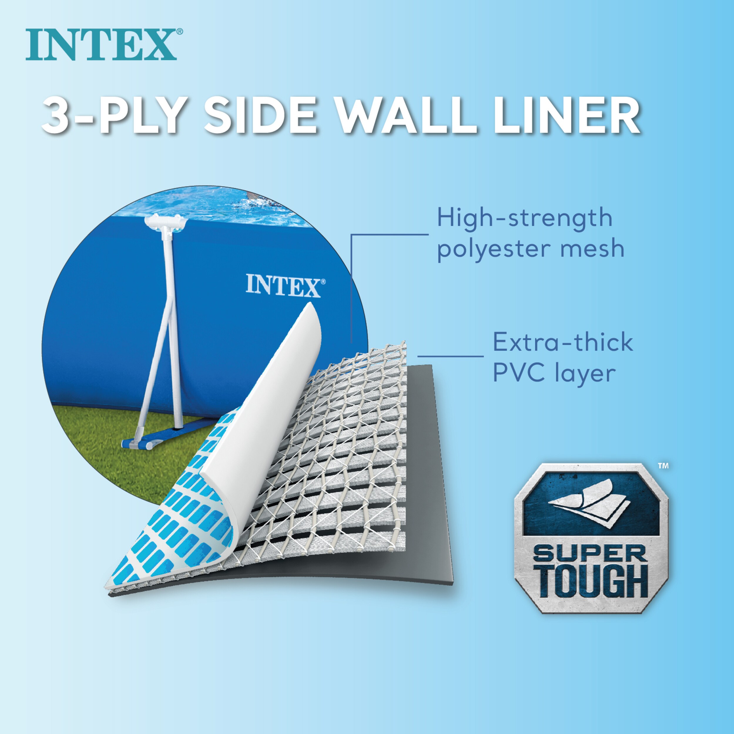 Intex 28279EH 14.9-Feet x 7.2-Feet x 33-Inches Metal frame Rectangle Above-Ground Pool with Filter Pump Intex 28279EH 14.9-Feet x 7.2-Feet x 33-Inches Metal frame Rectangle Above-Ground Pool with Filter Pump - Image 5
