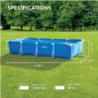 Intex 28279EH 14.9-Feet x 7.2-Feet x 33-Inches Metal frame Rectangle Above-Ground Pool with Filter Pump Intex 28279EH 14.9-Feet x 7.2-Feet x 33-Inches Metal frame Rectangle Above-Ground Pool with Filter Pump