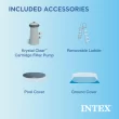 Intex 15-Feet x 15-Feet x 48-Inches Inflatable top ring Round Above-Ground Pool with Filter Pump, Ground Cloth, Pool Cover, Ladder