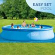 Intex 15-Feet x 15-Feet x 33-Inches Inflatable top ring Round Above-Ground Pool with Filter Pump