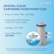 Intex 15-Feet x 15-Feet x 33-Inches Inflatable top ring Round Above-Ground Pool with Filter Pump