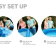 Intex 15-Feet x 15-Feet x 42-Inches Inflatable top ring Round Above-Ground Pool with Filter Pump with Ground Cloth with Pool Cover with Ladder