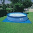 Intex 15-Feet x 15-Feet x 42-Inches Inflatable top ring Round Above-Ground Pool with Filter Pump with Ground Cloth with Pool Cover with Ladder