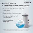 Intex 15-Feet x 15-Feet x 42-Inches Metal frame Round Above-Ground Pool with Filter Pump with Ground Cloth with Ladder