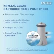 Intex 15-Feet x 15-Feet x 48-Inches Inflatable top ring Round Above-Ground Pool with Filter Pump, Ground Cloth, Pool Cover, Ladder
