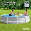 Intex 10-Feet x 10-Feet x 30-Inches Steel wall panels Round Above-Ground Pool with Filter Pump with Ground Cloth