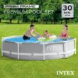 Intex 10-Feet x 10-Feet x 30-Inches Metal frame Round Above-Ground Pool with Filter Pump with Pool Cover
