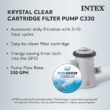 Intex 10-Feet x 10-Feet x 30-Inches Metal frame Round Above-Ground Pool with Filter Pump with Pool Cover