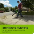 Greenworks 3-in-1 24-volt 520-CFM 240-MPH Battery Handheld Leaf Blower 4 Ah (Battery and Charger Included)