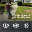 Greenworks 3-in-1 24-volt 520-CFM 240-MPH Battery Handheld Leaf Blower 4 Ah (Battery and Charger Included)