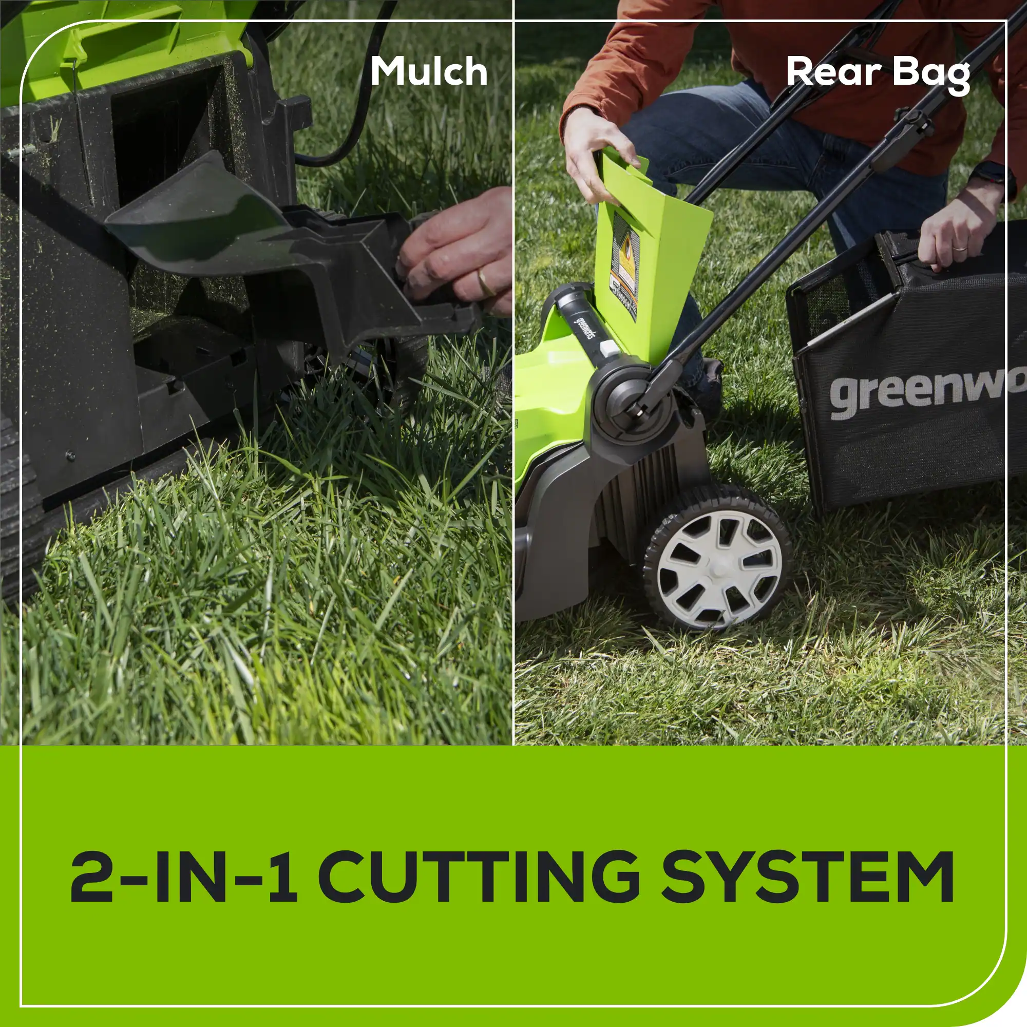 Greenworks 48-volt , ( 2 ) 4 Ah 17-in Push Battery Walk Mower, Bagger Included Greenworks 48-volt , ( 2 ) 4 Ah 17-in Push Battery Walk Mower, Bagger Included - Image 10