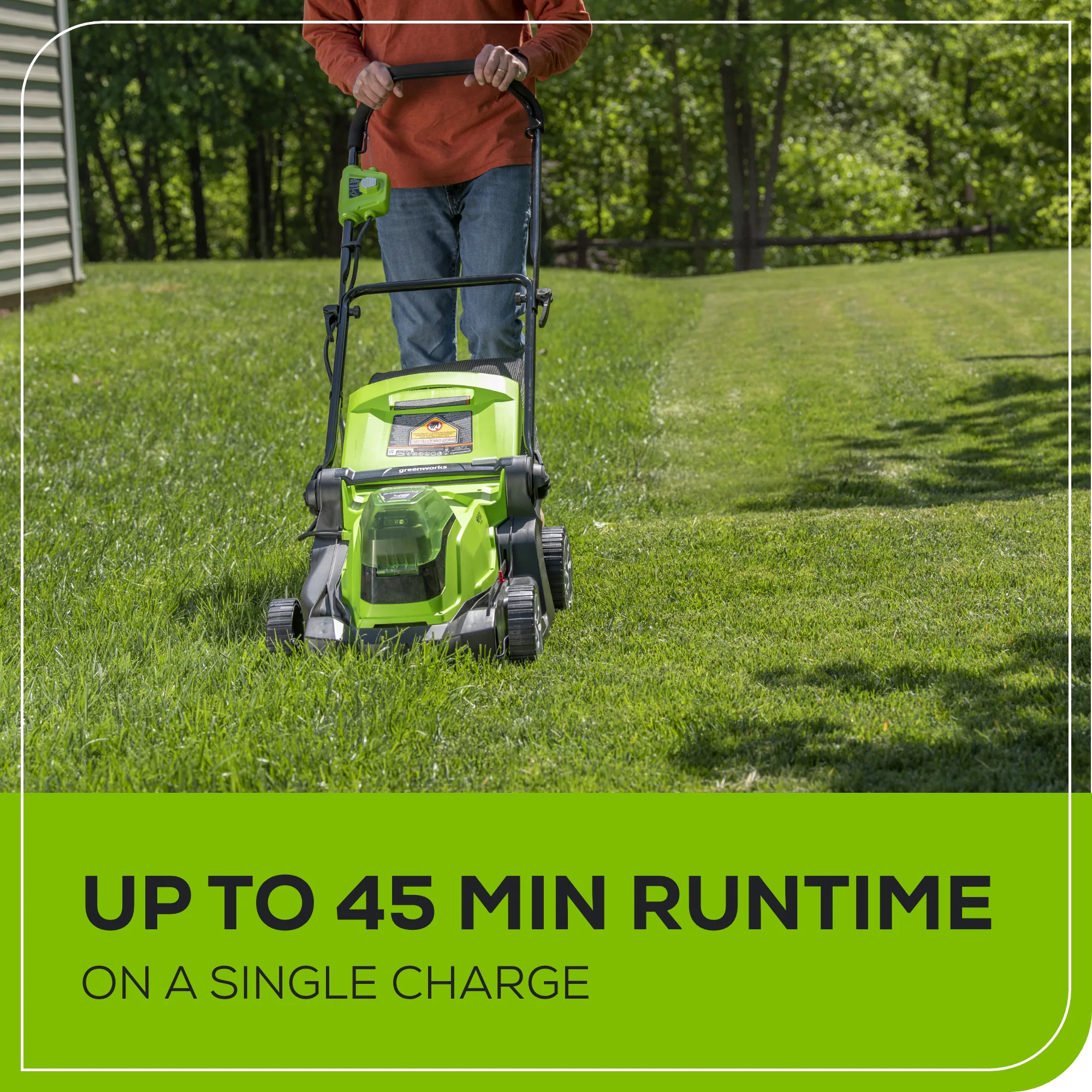 Greenworks 48-volt , ( 2 ) 4 Ah 17-in Push Battery Walk Mower, Bagger Included Greenworks 48-volt , ( 2 ) 4 Ah 17-in Push Battery Walk Mower, Bagger Included - Image 11