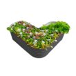 Vego Garden 66-Inches W x 66-Inches L x 17-Inches H Modern Gray Galvanized Metal Raised Garden Bed