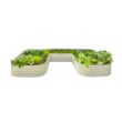 Vego Garden 84-Inches W x 138-Inches L x 17-Inches H Pearl White Galvanized Metal Raised Garden Bed