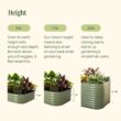 Vego Garden 42-Inches W x 78-Inches L x 32-Inches H Terra Cotta Galvanized Metal Raised Garden Bed