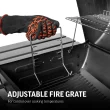 Char-Griller Smokin' Pro 1130-Sq. in Black Horizontal Charcoal Smoker