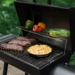 Char-Griller Smokin' Pro 1130-Sq. in Black Horizontal Charcoal Smoker
