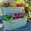 Vego Garden 42-Inches W x 42-Inches L x 32-Inches H Olive Green Galvanized Metal Raised Garden Bed