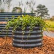 Vego Garden 24-Inches W x 24-Inches L x 17-Inches H Modern Gray Galvanized Metal Raised Garden Bed