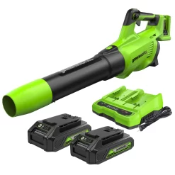 Greenworks 24-volt 515-CFM 120-MPH Battery Handheld Leaf Blower 2 Ah (Battery and Charger Included)