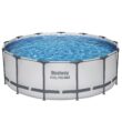 Bestway 13-Feet x 13-Feet x 48-Inches Steel wall panels Round Above-Ground Pool with Filter Pump with Pool Cover with Ladder