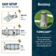 Bestway 13-Feet x 13-Feet x 48-Inches Steel wall panels Round Above-Ground Pool with Filter Pump with Pool Cover with Ladder