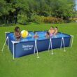 Bestway 13.12-Feet x 6.92-Feet x 31.89-Inches Steel wall panels Rectangle Above-Ground Pool with Filter Pump