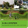 Greenworks 80-volt , ( 1 ) 5 Ah 25-in Self Propelled Battery Walk Mower ,Bagger Included